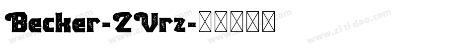 Becker-ZVrz字体转换