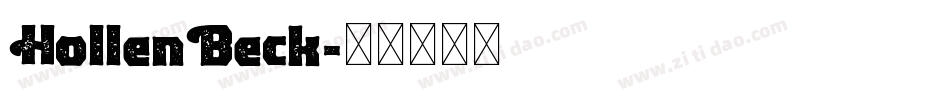 HollenBeck字体转换