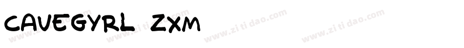 CaveGyrl-zXM1字体转换