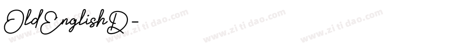 OldEnglishD字体转换
