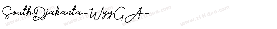 SouthDjakarta-WyyGA字体转换