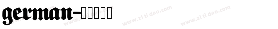 german字体转换