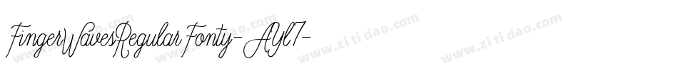 FingerWavesRegularFonty-AYl7字体转换