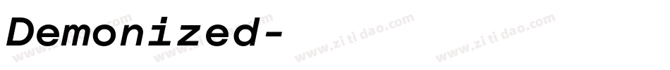 Demonized字体转换
