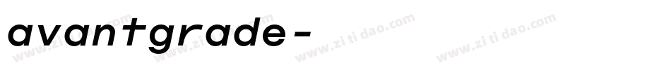 avantgrade字体转换