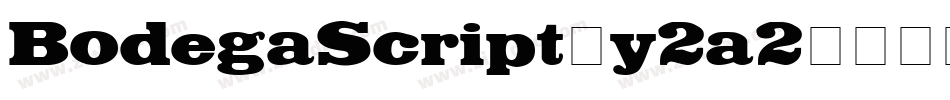 BodegaScript-y2a2字体转换