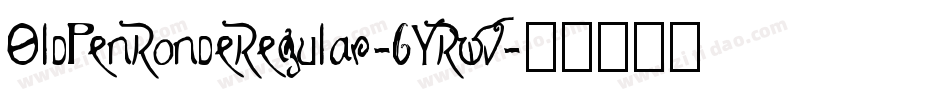 OldPenRondeRegular-6YRWv字体转换