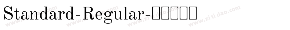 Standard-Regular字体转换