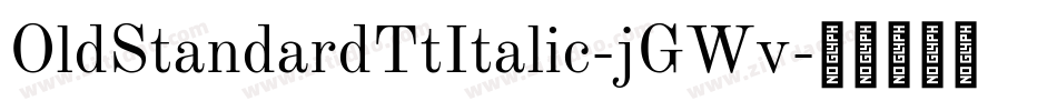 OldStandardTtItalic-jGWv字体转换