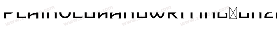 PlainOldHandwriting-Gn2A字体转换
