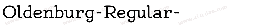 Oldenburg-Regular字体转换