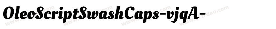 OleoScriptSwashCaps-vjqA字体转换