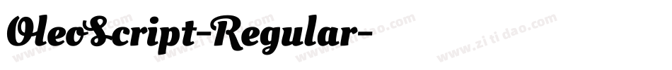 OleoScript-Regular字体转换
