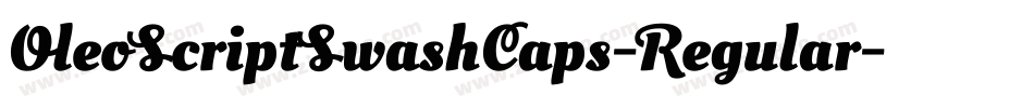 OleoScriptSwashCaps-Regular字体转换