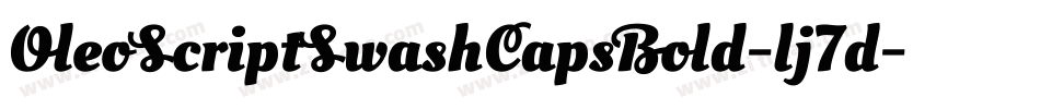 OleoScriptSwashCapsBold-lj7d字体转换