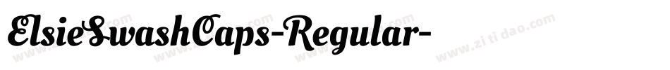 ElsieSwashCaps-Regular字体转换