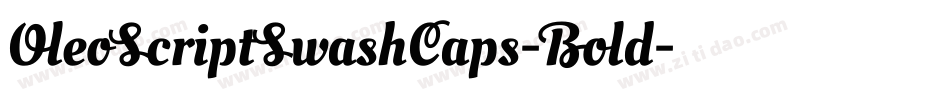 OleoScriptSwashCaps-Bold字体转换