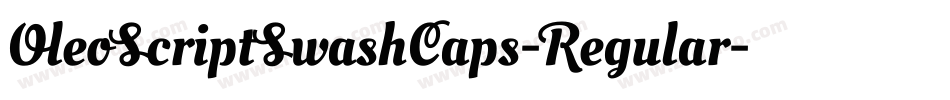 OleoScriptSwashCaps-Regular字体转换