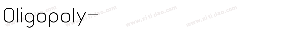 Oligopoly字体转换