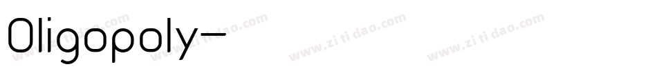 Oligopoly字体转换