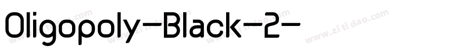 Oligopoly-Black-2字体转换
