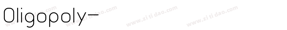 Oligopoly字体转换