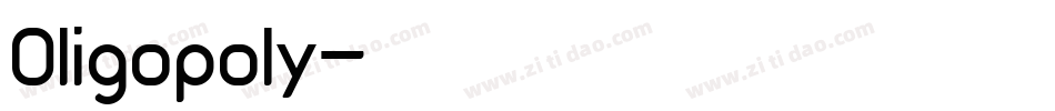 Oligopoly字体转换