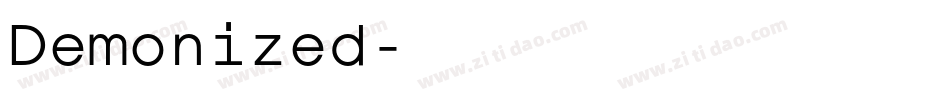 Demonized字体转换