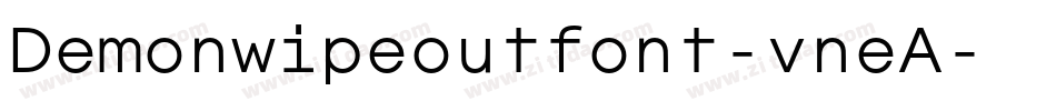 Demonwipeoutfont-vneA字体转换