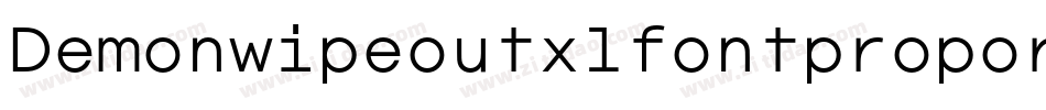 Demonwipeoutxlfontproportional-7OqP字体转换