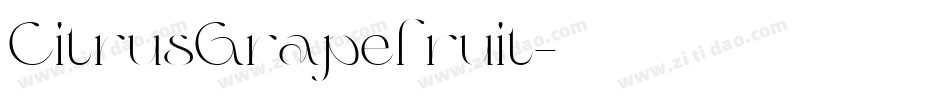 CitrusGrapefruit字体转换