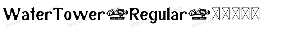 WaterTower-Regular字体转换