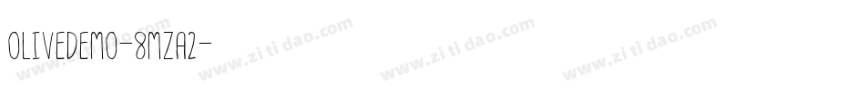 OliveDemo-8MZA2字体转换