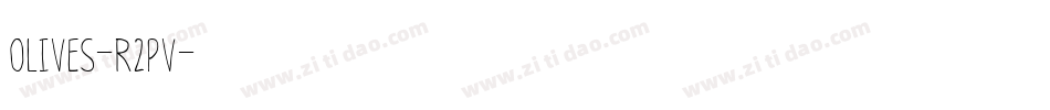 Olives-R2PV字体转换