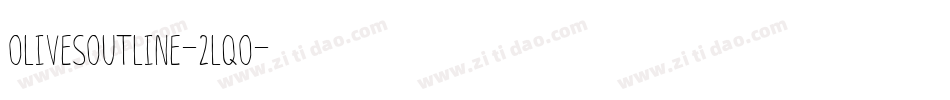 Olivesoutline-2lqo字体转换