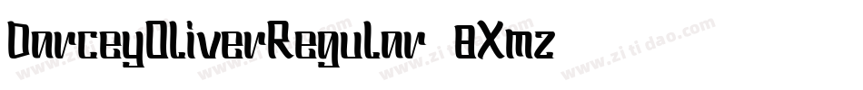 DarceyOliverRegular-8Xmz字体转换