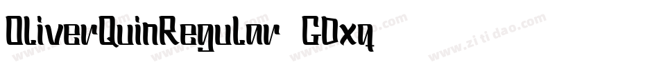 OliverQuinRegular-GDxq字体转换
