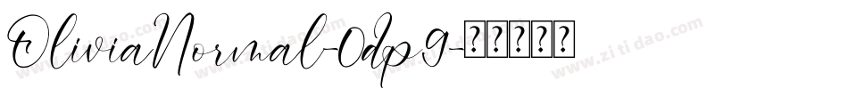 OliviaNormal-0dp9字体转换