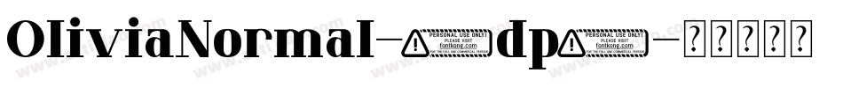 OliviaNormal-0dp9字体转换