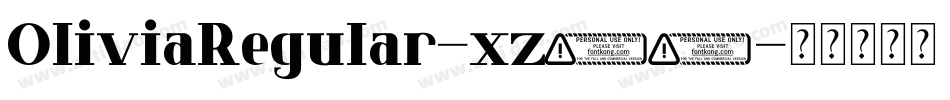OliviaRegular-xz40字体转换