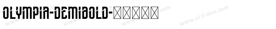 Olympia-DemiBold字体转换