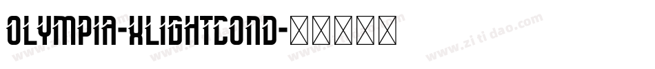 Olympia-XlightCond字体转换