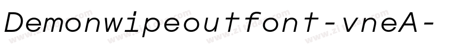 Demonwipeoutfont-vneA字体转换