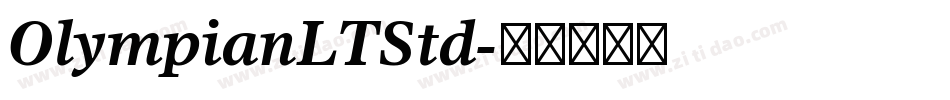 OlympianLTStd字体转换