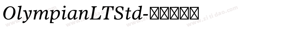 OlympianLTStd字体转换