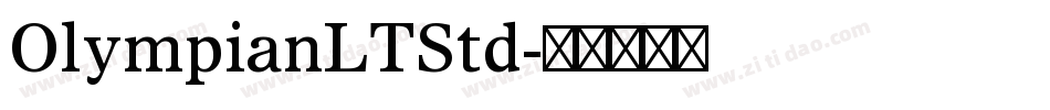 OlympianLTStd字体转换