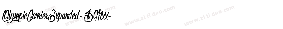 OlympicCarrierExpanded-BMxx字体转换