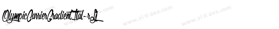 OlympicCarrierGradientItal-rLj7字体转换