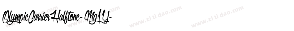 OlympicCarrierHalftone-Mg1Y字体转换