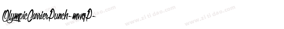OlympicCarrierPunch-mwqP字体转换